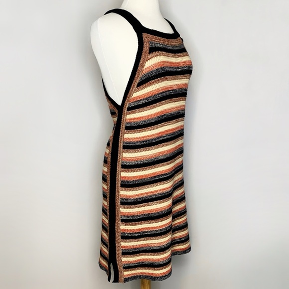 FREE PEOPLE Retro Ruby Dress in Black Combo Size Large - Picture 3 of 11